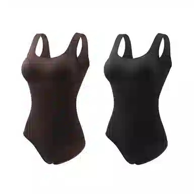 润微 显瘦美形方领打底连体衣 女款