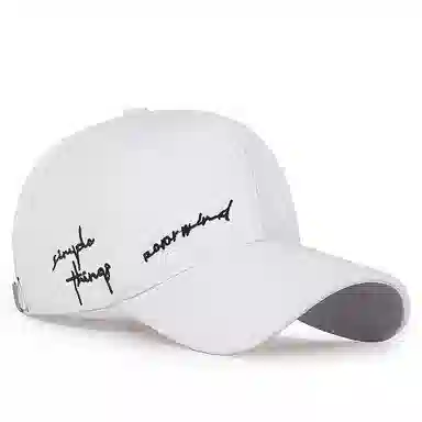 八小万 四季款潮流四季百搭字母刺绣运动遮阳街头学生 涤纶 鸭舌帽 男女同款情侣款