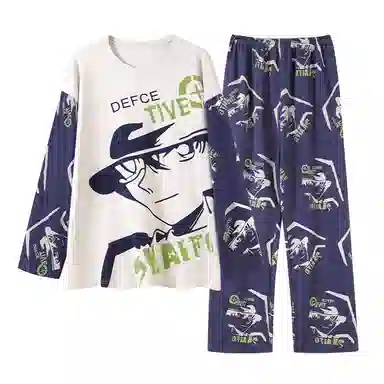 帕兰朵 休闲长袖长裤加大码睡衣套装 男款