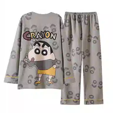 帕兰朵 休闲长袖长裤加大码睡衣套装 男款