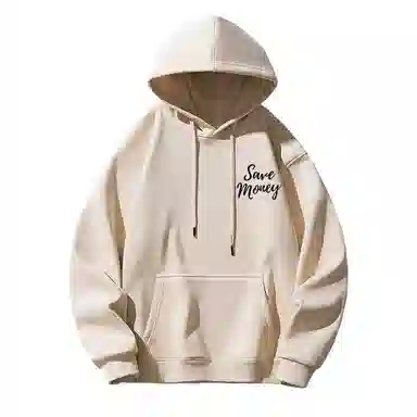 莫代尔 休闲时尚潮流舒适亲肤素色连帽长袖打底衣 男女同款