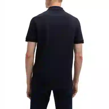 HUGO BOSS Stretch-Cotton Slim-Fit Polo Shirt With Logo Patch Polo