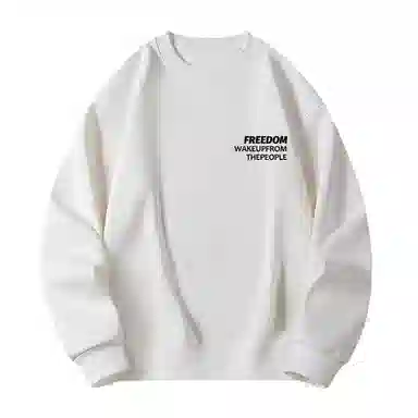 莫代尔 休闲时尚潮流简约字母舒适亲肤连帽长袖打底衣 男女同款