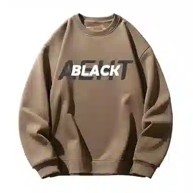 莫代尔 休闲时尚字母印花潮流简约舒适亲肤长袖打底衣 男女同款