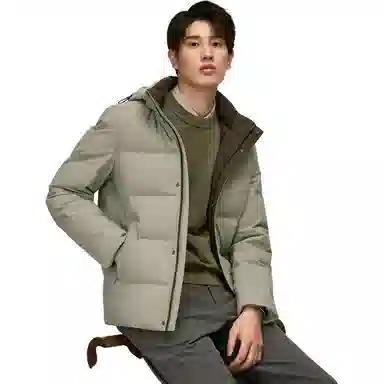 红豆 时尚舒暖鹅绒羽绒服 男款