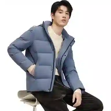 红豆 时尚舒暖鹅绒羽绒服 男款