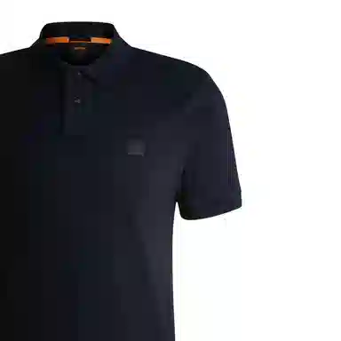 HUGO BOSS Stretch-Cotton Slim-Fit Polo Shirt With Logo Patch Polo