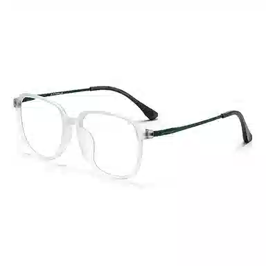 苍木优品 近视眼镜框  透明渐变防蓝光可配度数大框超轻 β钛 方形 光学镜架 男女同款情侣款