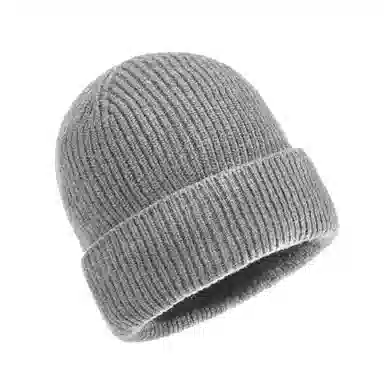 上海故事 纯色暖暖防风护头弹力针织帽 绵羊毛 绒线帽 男女同款情侣款