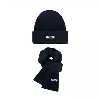 匹克 【保暖三件套】简约百搭保暖防寒 聚酯纤维 绒线帽 男女同款情侣款