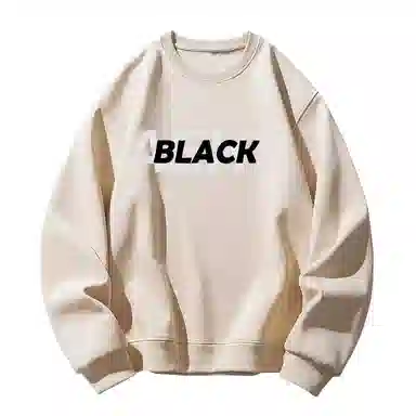 莫代尔 休闲时尚字母印花潮流简约舒适亲肤长袖打底衣 男女同款