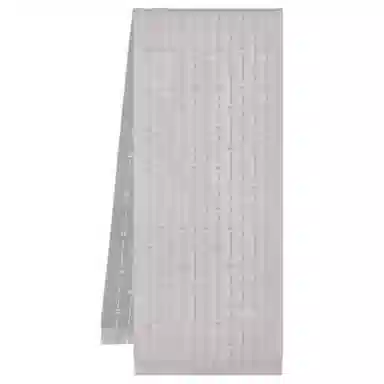 DIOR Tassel Edge Wool Scarf Gray