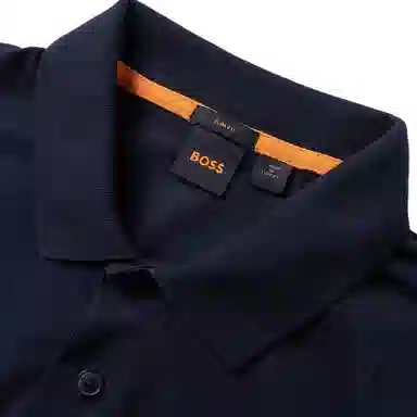 HUGO BOSS Stretch-Cotton Slim-Fit Polo Shirt With Logo Patch Polo