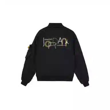 Jordan Bear Print Jacket Black