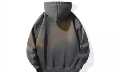 冰飞 美式复古学院风趣味星星字母图案印花宽松休闲落肩套头潮牌痞帅设计高级感小众硬挺重磅加绒加厚连帽卫衣 男女同款