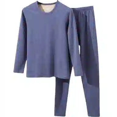 雅鹿 防寒时尚隐形纯色保暖套装 男款