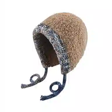 北极绒 手工大头围毛绒针织秋冬加厚保暖显脸小 聚酯纤维 绒线帽 女款