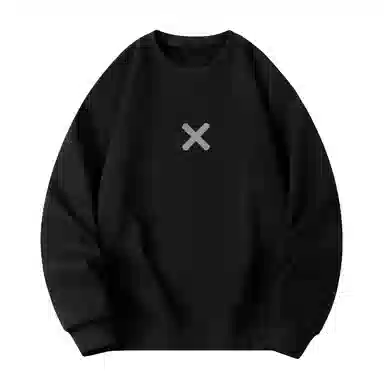 莫代尔 休闲时尚潮流简约印花舒适亲肤素色长袖打底衣 男女同款