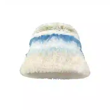 北极绒 秋冬季毛绒显脸小彩色针织大头围加厚保暖 聚酯纤维 渔夫帽 男女同款情侣款