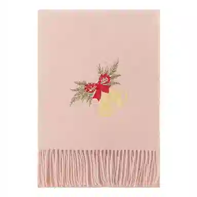 上海故事 粗纺刺绣圣诞之夜  圣诞系列 纯羊毛 绒线围巾 男女同款情侣款