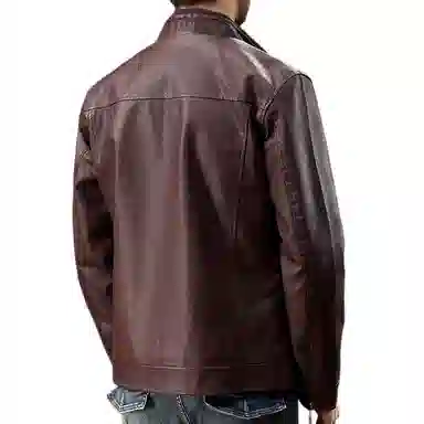 dme Classic Biker Leather Jacket