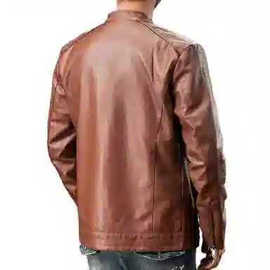 dme Basic Zip Leather Jacket