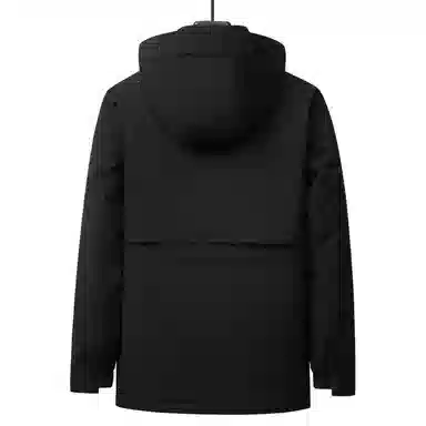 雅鹿 连帽短款宽松长袖纯色羽绒服 女款