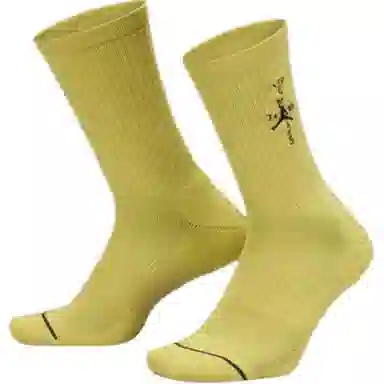 Jordan x Travis Scott Socks Celery Green/Black