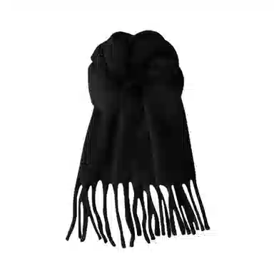 北极绒 秋冬季高级感款纯色超大加厚保暖 绒线围巾 男女同款情侣款