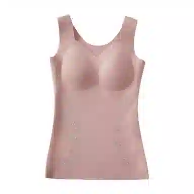 二三二三 保暖带胸垫无痕可外穿防下垂打底背心 女款
