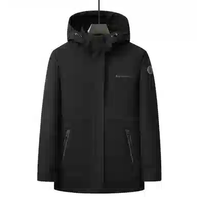 雅鹿 连帽短款宽松长袖纯色羽绒服 女款