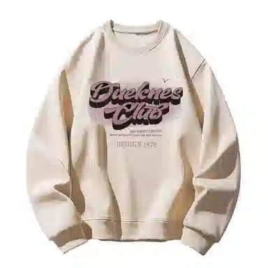 莫代尔 字母休闲时尚潮流印花舒适亲肤长袖打底衣 男女同款