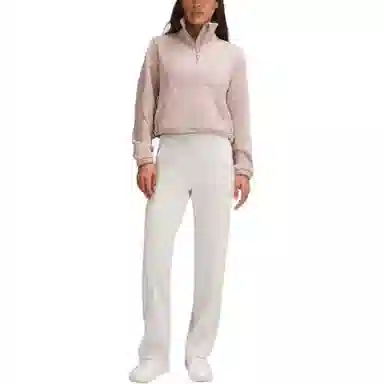 lululemon Brushed Softstreme Half Zip Mohave Brown