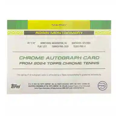 Topps 2024 Chrome Tennis