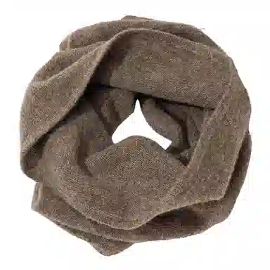 上海故事 亲肤保暖纯色针织围巾小脖套 绵羊毛 围脖 男女同款情侣款