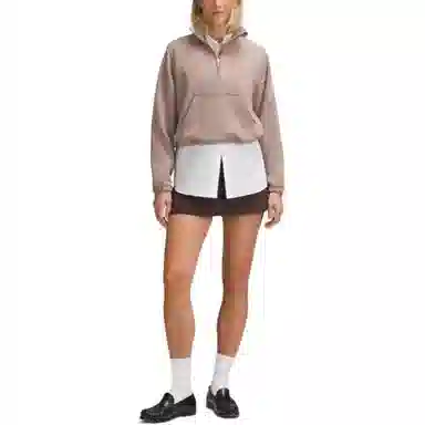 lululemon Brushed Softstreme Half Zip Mohave Brown