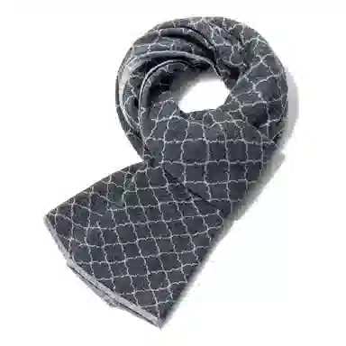 上海故事 青春洋气加厚暖暖高档送礼针织保暖披肩软糯长围脖 绵羊毛 绒线围巾 男女同款情侣款