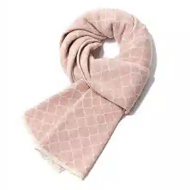 上海故事 青春洋气加厚暖暖高档送礼针织保暖披肩软糯长围脖 绵羊毛 绒线围巾 男女同款情侣款