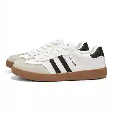 拉夏贝尔 合成革 时尚舒适 简约百搭 防滑耐磨 低帮 板鞋 女款