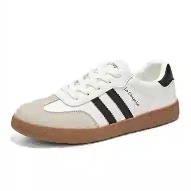 拉夏贝尔 合成革 时尚舒适 简约百搭 防滑耐磨 低帮 板鞋 女款