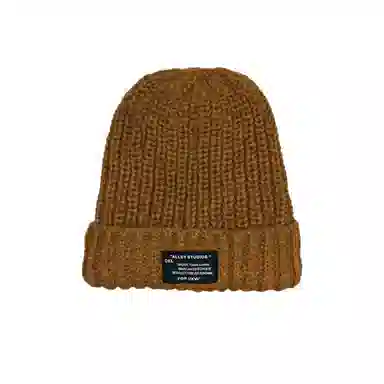 北极绒 秋冬毛线保暖百搭冷帽宽松大头围显脸小针织潮 聚酯纤维 绒线帽 男女同款情侣款