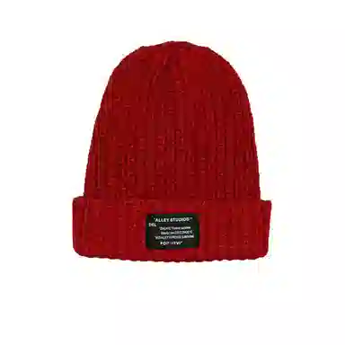 北极绒 秋冬毛线保暖百搭冷帽宽松大头围显脸小针织潮 聚酯纤维 绒线帽 男女同款情侣款