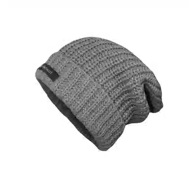 北极绒 秋冬新款时尚百搭大头围毛线显脸小保暖针织 聚酯纤维 绒线帽 男女同款情侣款