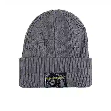 北极绒 秋冬季大头围显脸小贴布毛线尚百搭护耳针织加厚保暖 聚酯纤维 绒线帽 男女同款情侣款