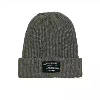 北极绒 秋冬毛线保暖百搭冷帽宽松大头围显脸小针织潮 聚酯纤维 绒线帽 男女同款情侣款