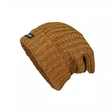 北极绒 大头围毛线冬季显脸小针织 聚酯纤维 绒线帽 男女同款情侣款