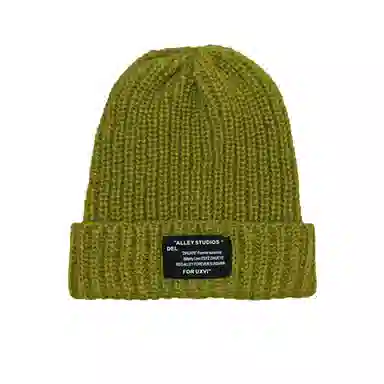 北极绒 秋冬毛线保暖百搭冷帽宽松大头围显脸小针织潮 聚酯纤维 绒线帽 男女同款情侣款