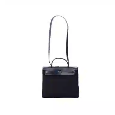 Hermes Herbag Zip 31 Black/Blue