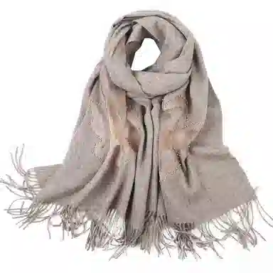 上海故事   手感软糯纯羊毛披肩  绵羊毛围巾围脖   女款