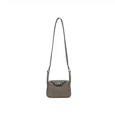 HERMES Lindy II mini Clemence 18 Etoupe